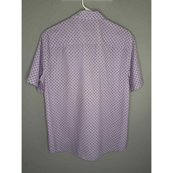 Johnston & Murphy XC4 Extreme Comfort Button-Down Shirt Purple Men's Size Small - Picture 4 of 8